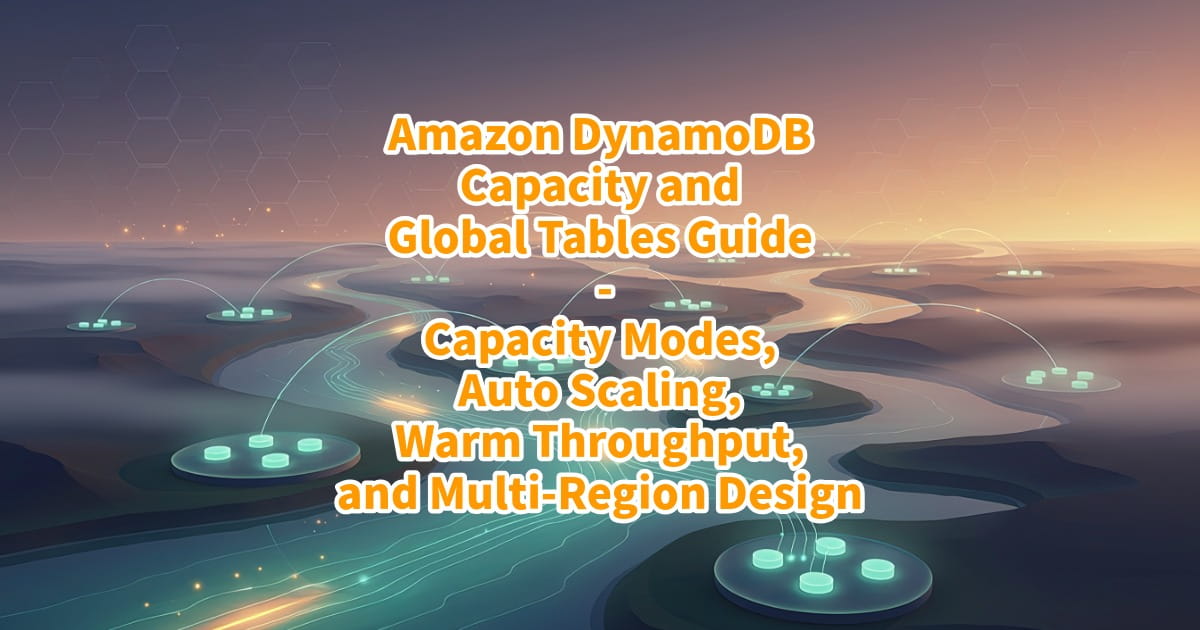 Amazon DynamoDB Capacity and Global Tables Guide - Capacity Modes, Auto ...