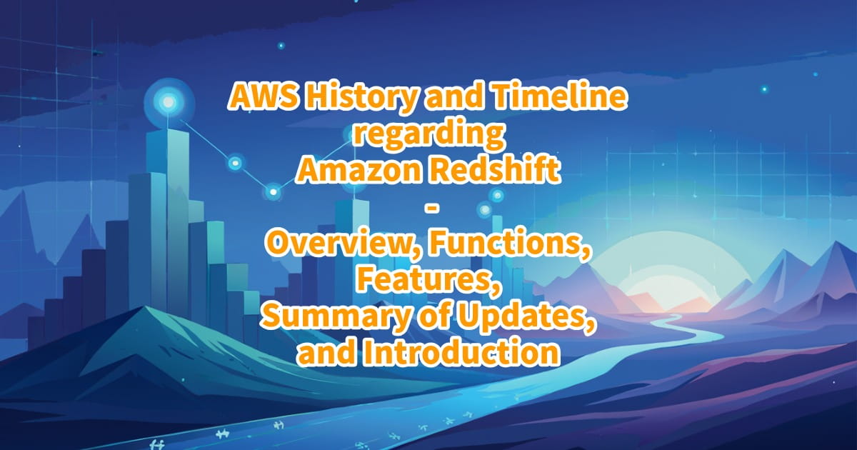 AWS History and Timeline regarding Amazon Redshift - Overview ...