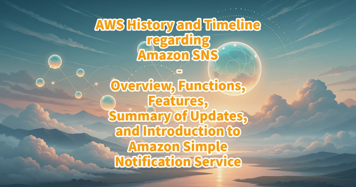 AWS History and Timeline regarding Amazon SNS - Overview, Functions ...