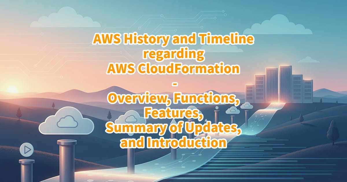 AWS History and Timeline regarding AWS CloudFormation - Overview ...