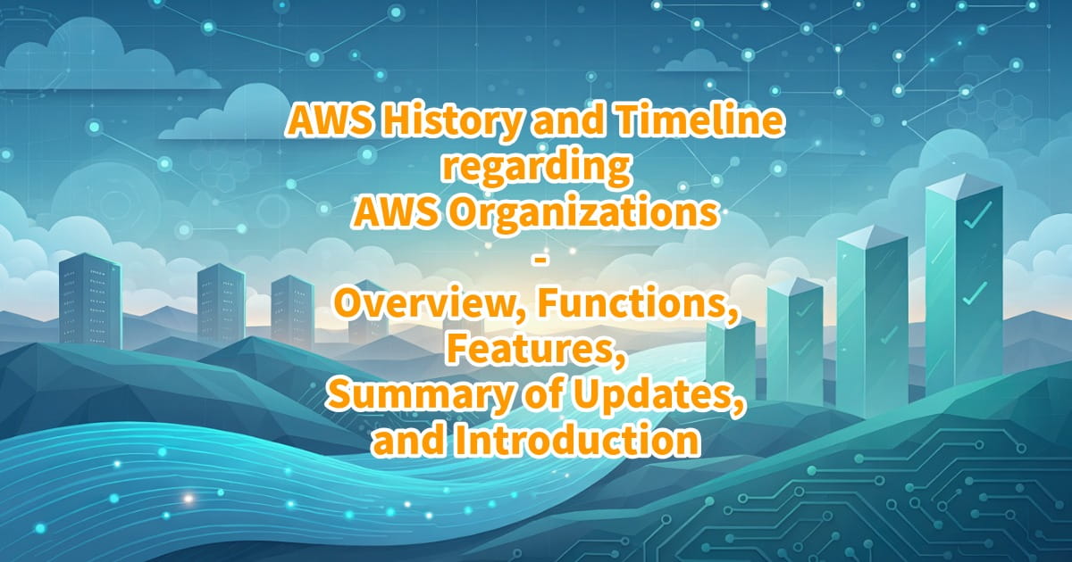 AWS History and Timeline regarding AWS Organizations - Overview ...