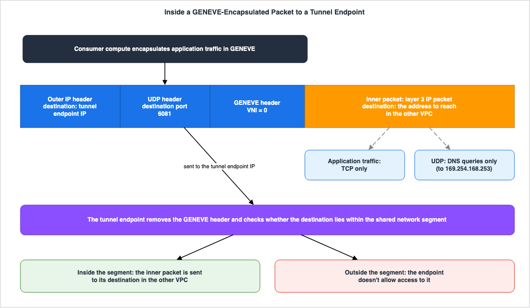 Inside a GENEVE-Encapsulated Packet to a Tunnel Endpoint