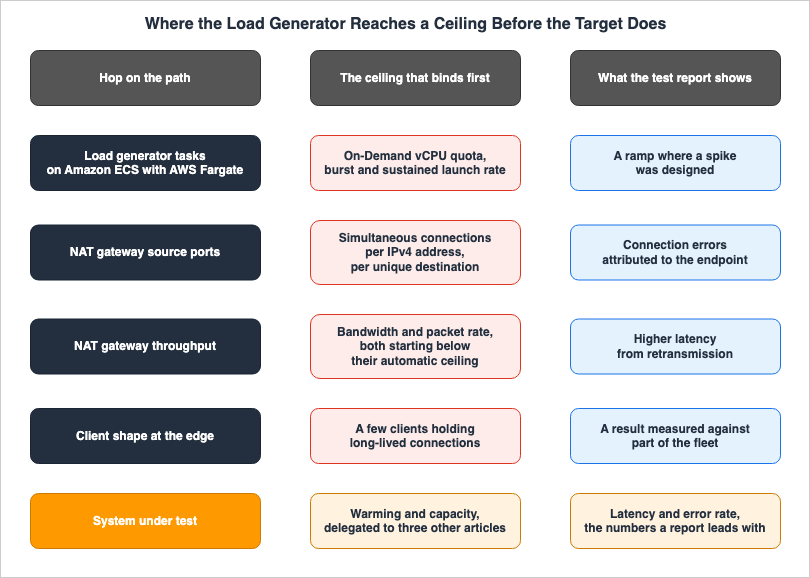 Where the Load Generator Reaches a Ceiling Before the Target Does