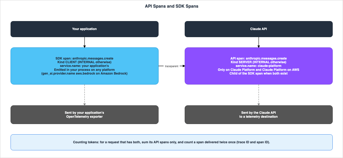 API Spans and SDK Spans